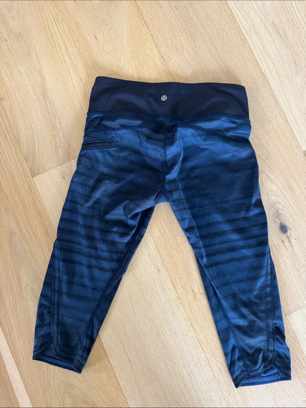 Lululemon Navy & Black Athletic Capri Leggings
